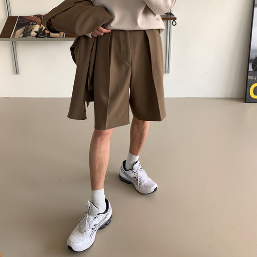 Pantalones Casuales Rectos Cinco Puntos Hombre Verano Ligero - Image 9