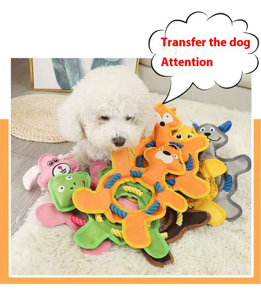 Juguete de Peluche para Perros y Gatos - Hueso Resistente a Mordidas con Sonido - Image 10