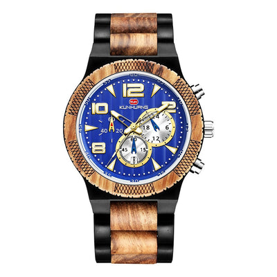 Reloj de Hombre Kunhuang con Esfera Grande, Movimiento Multifunción y Luz Nocturna - Image 6