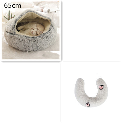 Cama 2 en 1 para Perros y Gatos - Cama Cálida de Felpa Suave Tipo Casa - Image 116
