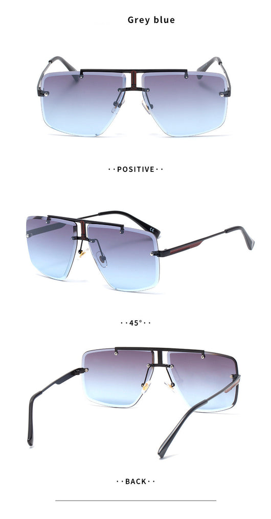 Gafas de Sol Cuadradas sin Marco para Hombre - Image 8