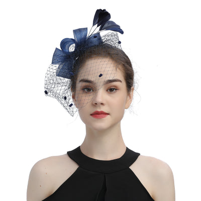 Tocado de Novia con Velo, Lazo y Sombrero de Copa - Image 16