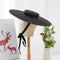Sombrero de Paja con Ala Ancha y Cinta Decorativa para Playa
