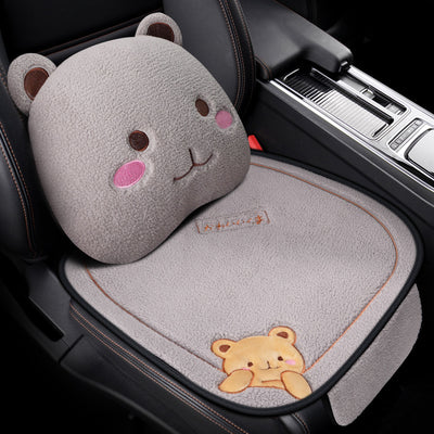 Juego de Cojines para Auto Invierno - Conjunto de 3 Piezas Peluche - Image 11