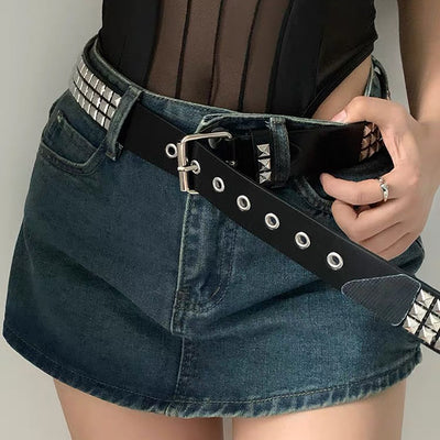 Cinturón Punk Rock con Remaches Balas Negro Unisex - Accesorios Hip-hop de Moda - Image 10