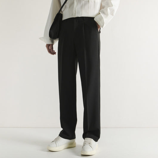 Pantalón de Traje Recto Casual Holgado para Hombre - Image 18
