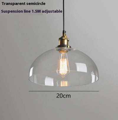 Lámpara Colgante Nórdica de Cristal Transparente para Restaurante - Image 6