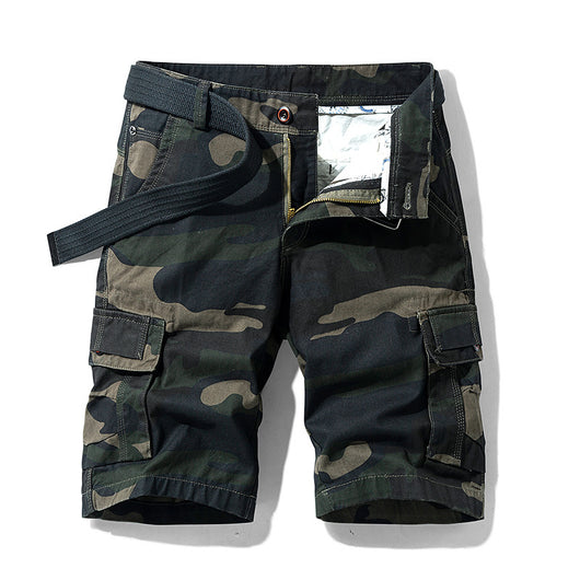 Pantalones Cortos Cargo Camuflaje Holgados Transpirables para Hombre - Image 8