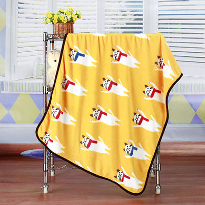 Manta Térmica de Franela Coral con Estampado - Ideal para Aire Acondicionado y Mascotas - Image 11