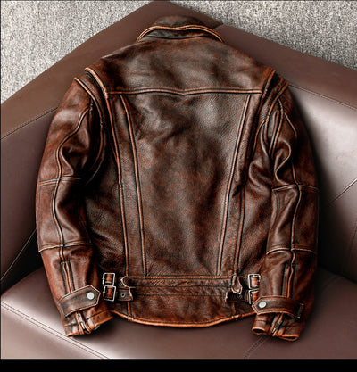 Chaqueta Motociclista Desgastada Stone Grinding - Image 3