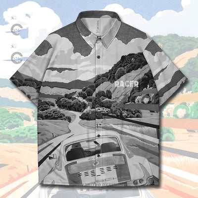 Playera Artística Libertad Salvaje - Diseño Coche en Campo de Trigo - Image 4