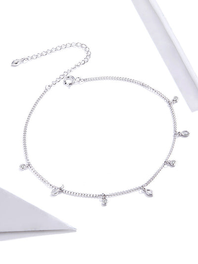 Pulsera de Tobillo de Plata con Borlas - Diseño Minimalista - Image 6
