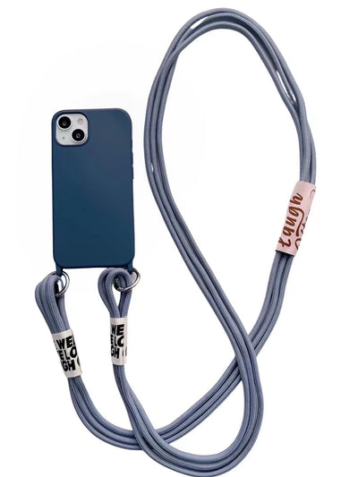 Funda Silicona para Celular con Correa Diagonal y Colgante - Image 16
