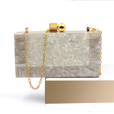 Bolso Vintage de Patchwork Acrílico Blanco Perlado - Image 15
