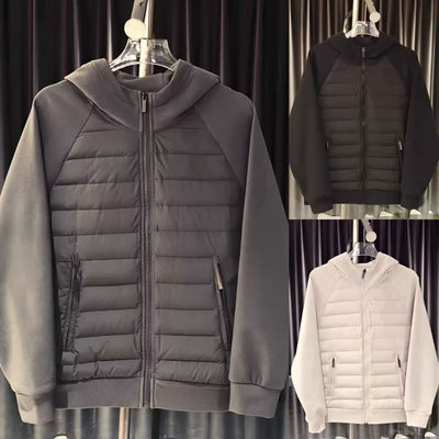 Chaqueta Acolchada Ligera con Capucha de Plumón para Hombre
