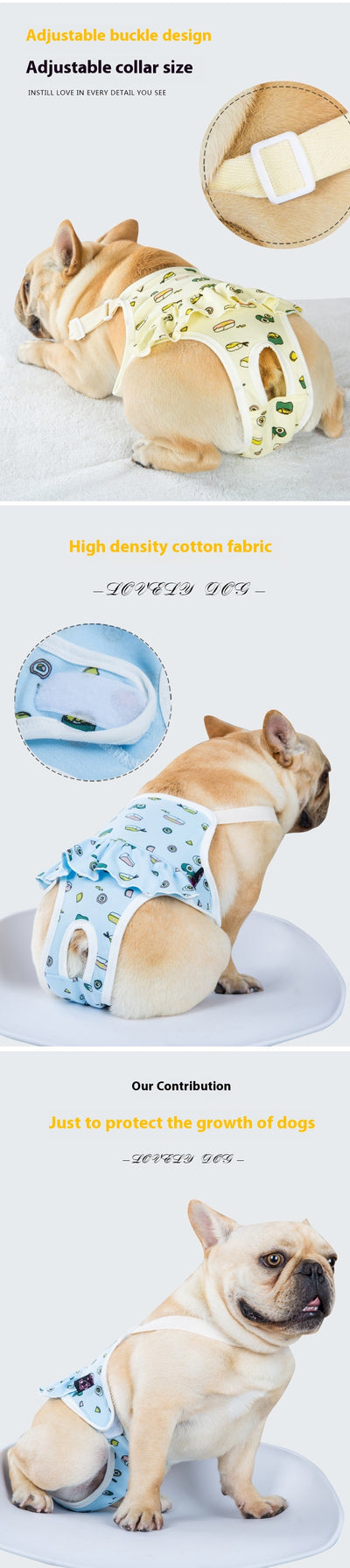 Pantalones de Seguridad Menstrual Lavables para Perras - Image 10