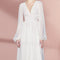 Vestido Blanco Slim Estilo Corte Francés Retro