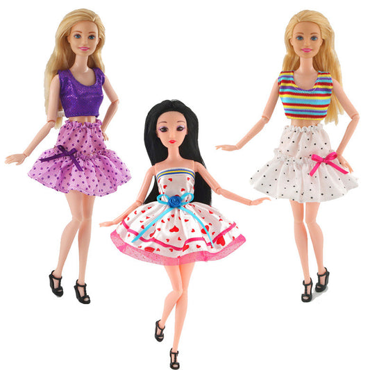 Casa de Muñecas con Accesorios de Moda - Juego de Rol 30cm