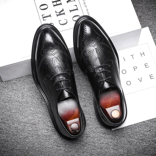 Zapatos de Cuero Brogue Ejecutivo para Hombre
