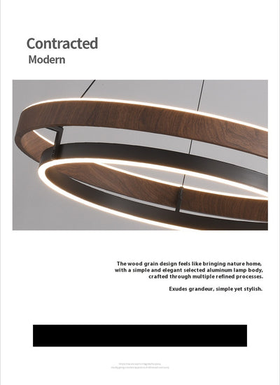 Lámpara de Techo Minimalista Moderna con Acabado Madera Italiana - Image 9