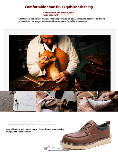 Botas Martin de Cuero Genuino para Hombre - Zapatos Trabajo Resistentes Punta Reforzada - Image 9