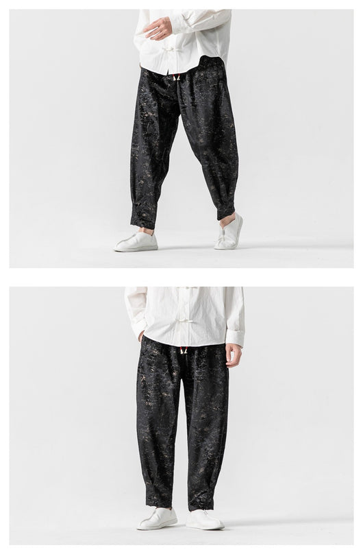 Pantalones de Chándal Gruesos Talla Grande Estilo Hanfu Mejorado - Image 12
