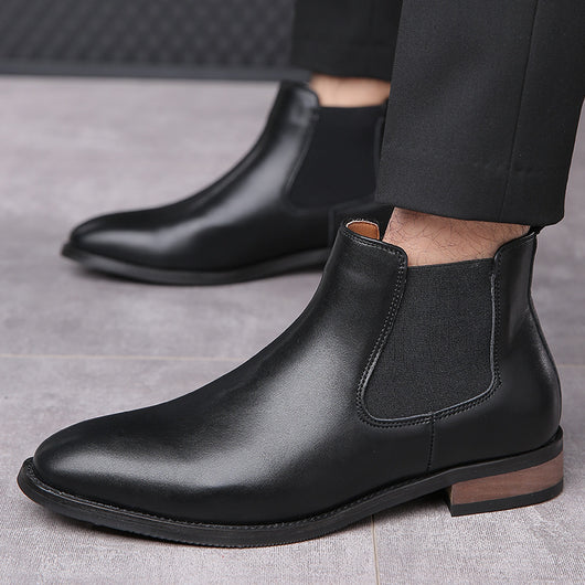 Botas Chelsea de Cuero para Hombre - Estilo Ejecutivo Puntiagudo - Image 15