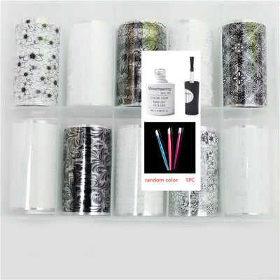 Set de 12 Láminas Decorativas para Uñas - Transferencias Nail Art - Image 41