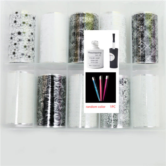 Set de 12 Láminas Decorativas para Uñas - Transferencias Nail Art - Image 41