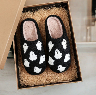Pantuflas Térmicas de Algodón con Diseño de Fantasma Halloween - Image 8