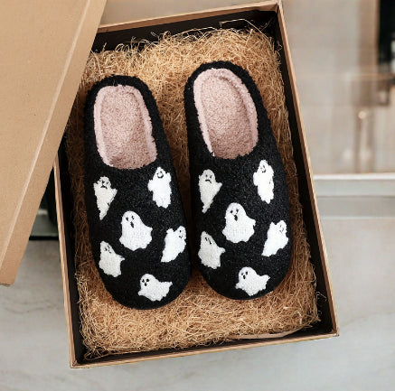 Pantuflas Térmicas de Algodón con Diseño de Fantasma Halloween - Image 8