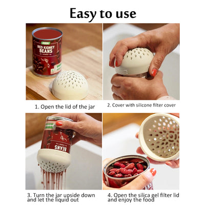 Colador Multiusos de Silicona para Cocina - Herramienta de Drenaje Versátil - Image 4