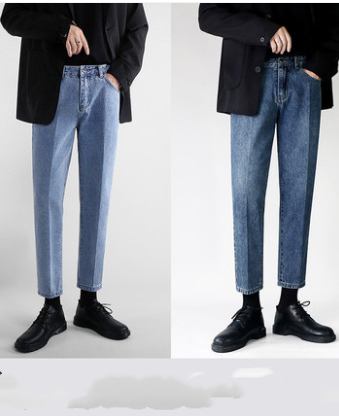 Pantalones Vaqueros Rectos Holgados Ligeros para Hombre - Verano - Image 5