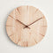 Reloj de Pared de Madera Maciza sin Perforación para Sala de Estar