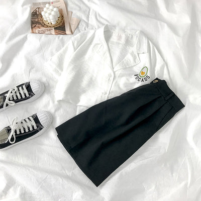 Pantalones Grises de Verano para Mujer - Corte Recto Tela Ligera - Image 8