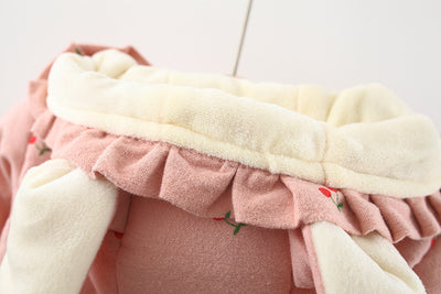 Abrigo de Algodón Niña con Forro Polar Estampado Frutas y Bolsa Incluida - Image 32