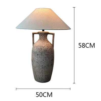 Lámpara de Mesa de Cerámica Estilo Moderno Retro Chino Nostálgico - Image 16