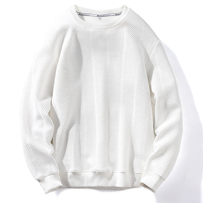 Blusa Casual Cuello Redondo Loose Tide para Hombre - Versátil y Cómoda - Image 6