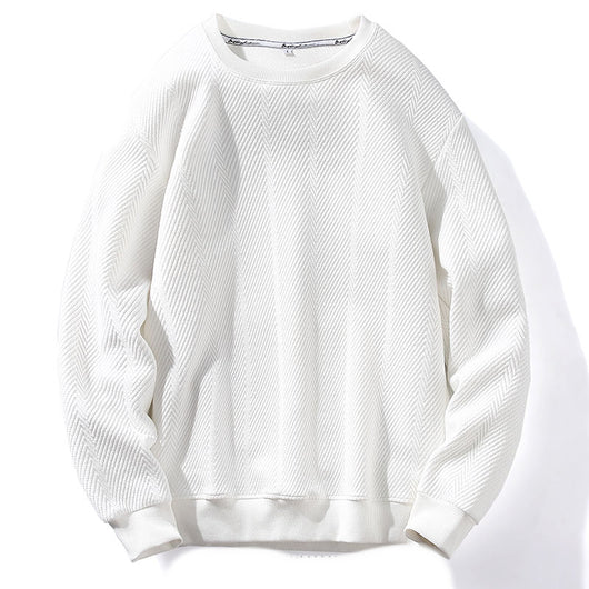 Blusa Casual Cuello Redondo Loose Tide para Hombre - Versátil y Cómoda - Image 6