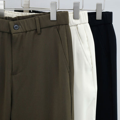 Pantalón de Vestir Casual Twill Liso Holgado Hombre - Corte Recto Premium - Image 12