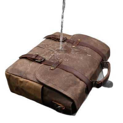 Bolso Ejecutivo Retro de Lona Impermeable para Hombre - Image 5