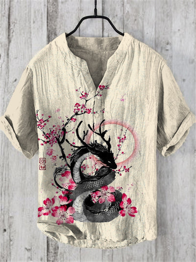 Camisa Hawaiana Navideña Casual con Estampado Santa para Hombre - Image 11
