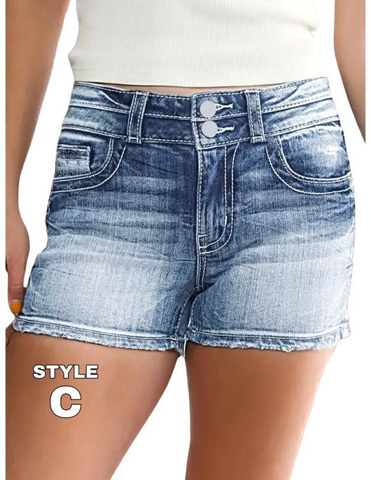 Shorts Retro para Hombre con Detalles Bordados y Acabado Desgastado - Image 4