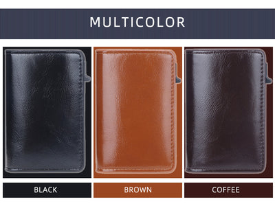 Cartera Minimalista de Cuero Engrasado con Protección Antimagnética - Image 14