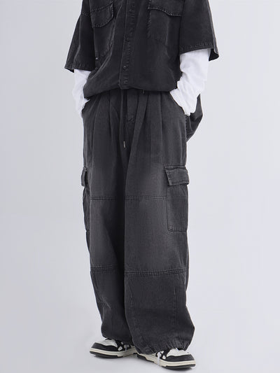 Jeans de Trabajo Holgados Efecto Desgastado - Image 39