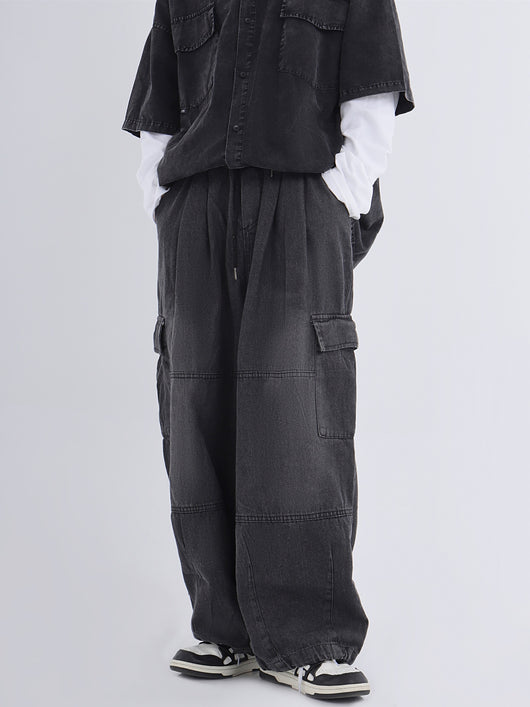 Jeans de Trabajo Holgados Efecto Desgastado - Image 39