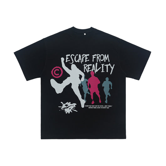 Camiseta Estampada de Algodón Doble Hilo - Diseño Trendy de Manga Corta - Image 7