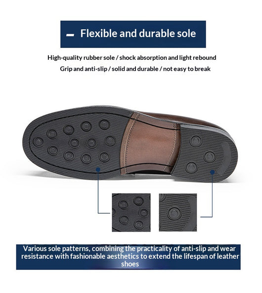 Mocasines de Cuero Genuino para Hombre - Elegancia Formal y Casual - Image 10