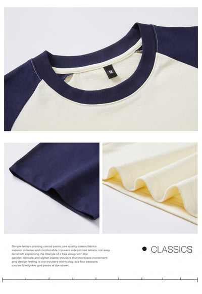 Camiseta Holgada de Algodón con Manga Raglán para Hombre - Image 26