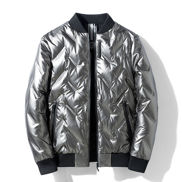 Chaqueta Acolchada de Plumón para Hombre | Estilo Moderno